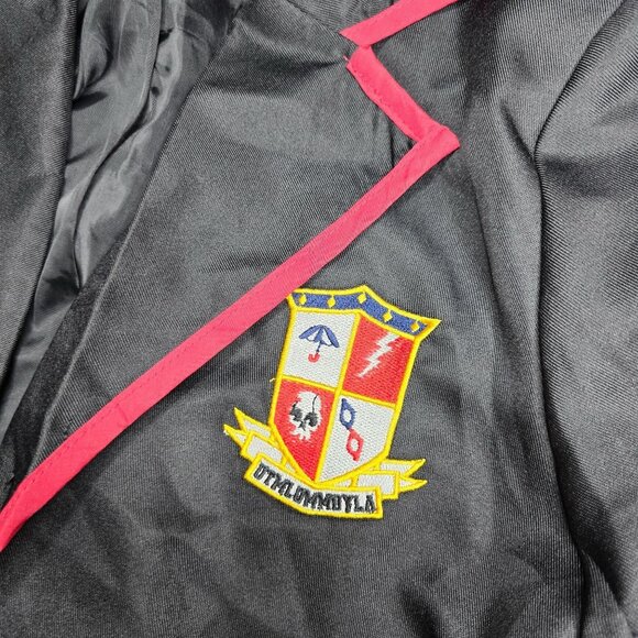 Umbrella academy Black Red Blazer Embroidered Crest Medium halloween costume - Picture 4 of 4